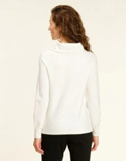 Pull Col Roulé écru -Meilleur Vêtement Magasin image2 21hc4271060