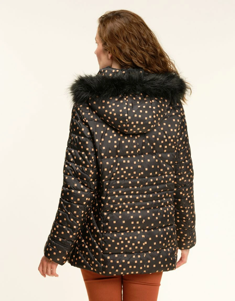 Doudoune Noire Imprimée 4 Doudoune Noire Imprimée – Image 2