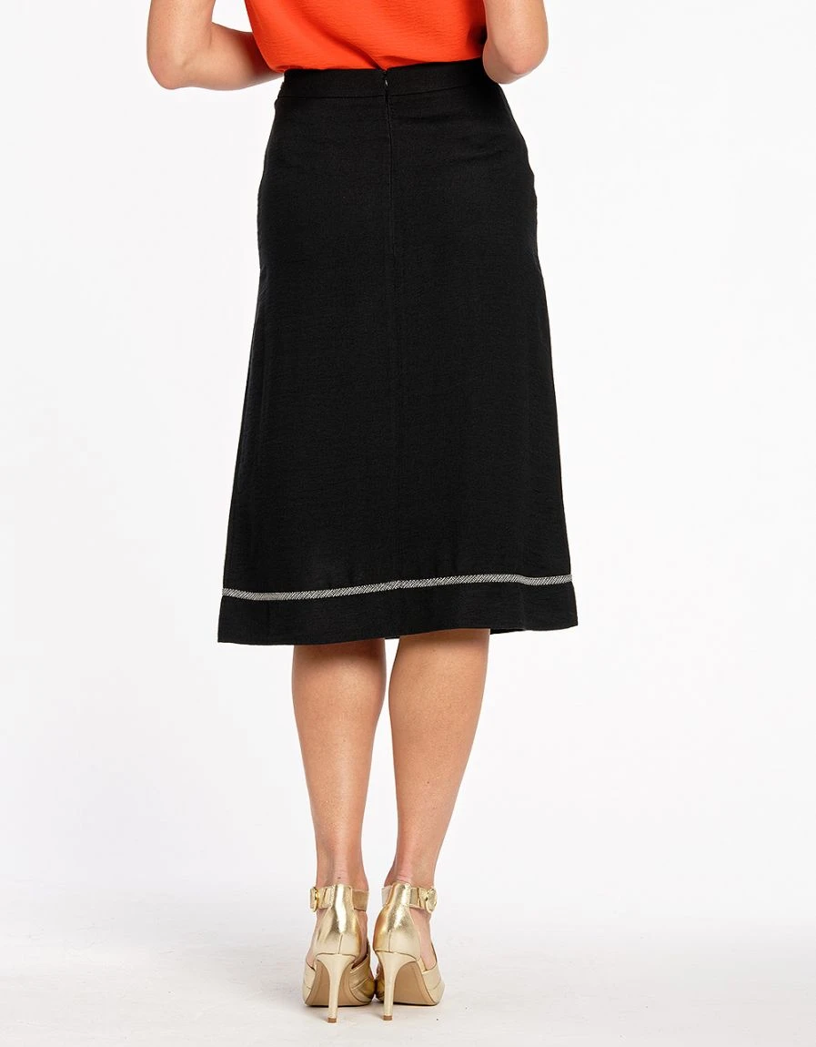 Jupe Noire Droite Chic 4 Jupe Noire Droite Chic – Image 2