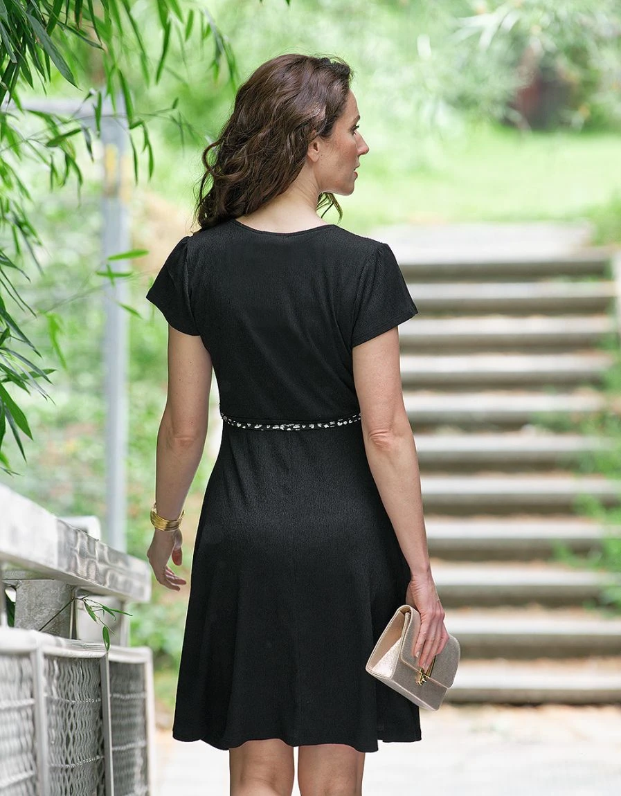 Robe évasée Noire 4 Robe évasée Noire – Image 2