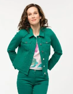 Veste Verte Coton -Meilleur Vêtement Magasin image2 23ed4543050