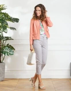 Pantacourt Stretch Gris -Meilleur Vêtement Magasin image3 19eb0451023