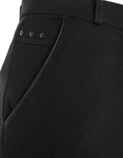 Pantalon 7/8e Noir Droit -Meilleur Vêtement Magasin image3 19hb2467020