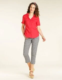 Chemise Lin Coton Rouge -Meilleur Vêtement Magasin image3 20eb4428010