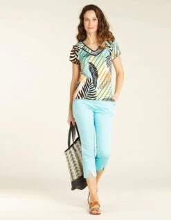 Pantacourt Turquoise 10 Pantacourt Turquoise -Meilleur Vêtement Magasin image3 20eb4553080