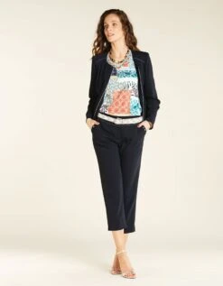 Pantacourt Bleu Fluide 9 Pantacourt Bleu Fluide -Meilleur Vêtement Magasin image3 20eb4675021