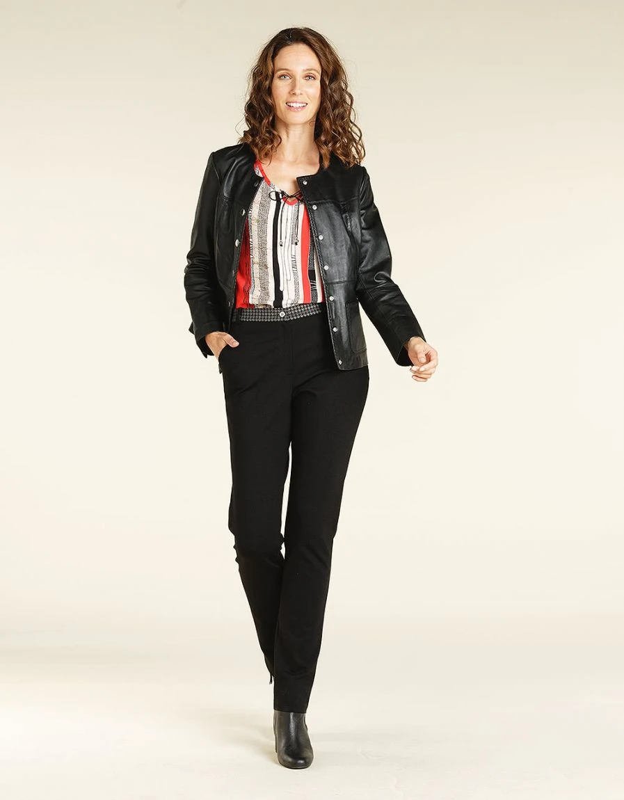 Pantalon Noir Chevrons 5 Pantalon Noir Chevrons – Image 3