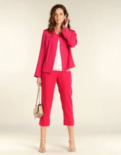 Pantacourt Chic Fuchsia -Meilleur Vêtement Magasin image3 21ec2334077