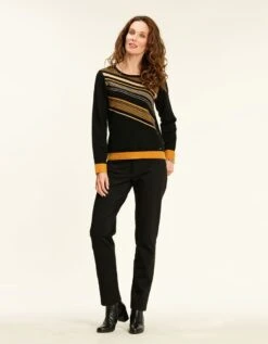 Pantalon En Milano Noir -Meilleur Vêtement Magasin image3 21hc4050020