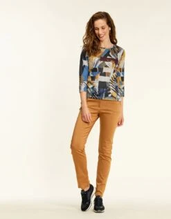 Pull Fin Imprimé Bleu -Meilleur Vêtement Magasin image3 21hc4183270