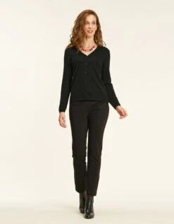 Pantalon 7/8 Noir Slim -Meilleur Vêtement Magasin image3 21hc4357020