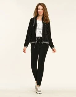 Veste Sweat Velours Noir 10 Veste Sweat Velours Noir -Meilleur Vêtement Magasin image3 21hc4450020