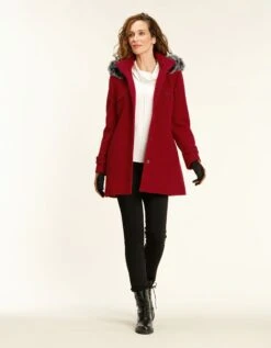 Manteau Laine Rouge 12 Manteau Laine Rouge -Meilleur Vêtement Magasin image3 21hc4693010