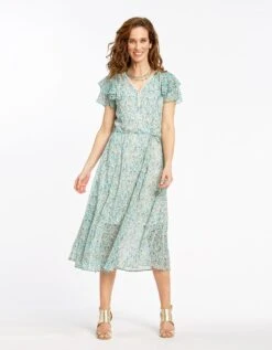 Robe Longue Voile Verte -Meilleur Vêtement Magasin image3 22ed0060050