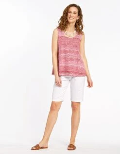 Débardeur Imprimé Rouge -Meilleur Vêtement Magasin image3 22ed0124010