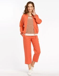 Bombers Orange100% Lin 11 Bombers Orange100% Lin -Meilleur Vêtement Magasin image3 22ed0346040