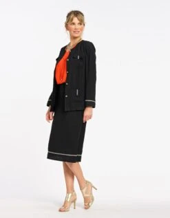 Jupe Noire Droite Chic 9 Jupe Noire Droite Chic -Meilleur Vêtement Magasin image3 22ed0763020