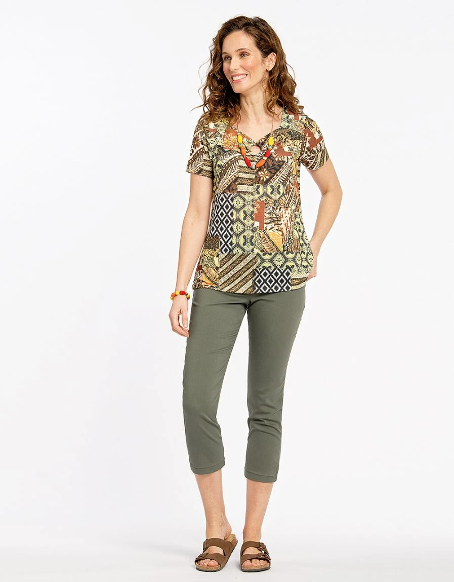 Pantacourt Kaki Stretch 4 Pantacourt Kaki Stretch – Image 2