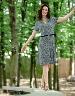 Robe Imprimé Bleu -Meilleur Vêtement Magasin image3 22ed0919086