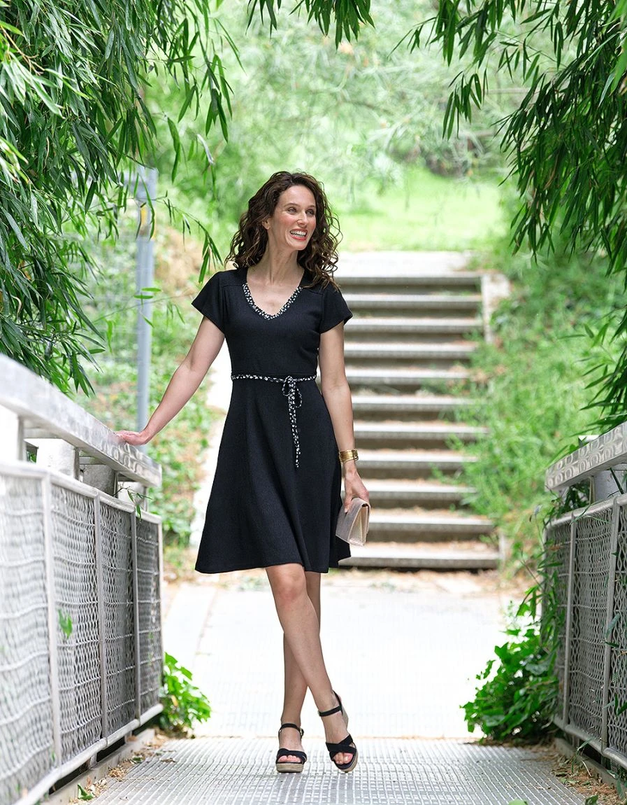 Robe évasée Noire 5 Robe évasée Noire – Image 3