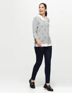 Pull Gris 2 En 1 -Meilleur Vêtement Magasin image3 22hd2060023