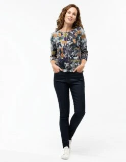 T-shirt Imprimé Noir Vert -Meilleur Vêtement Magasin image3 22hd2336264