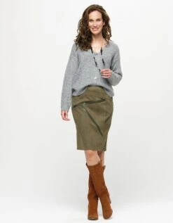 Jupe Suédine Kaki 8 Jupe Suédine Kaki -Meilleur Vêtement Magasin image3 22hd2527057