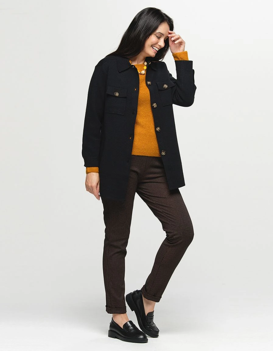 Jegging 7/8e Noir Et Ocre 5 Jegging 7/8e Noir Et Ocre – Image 3