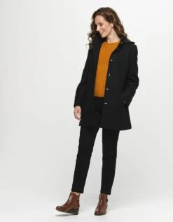 Manteau Laine Noir -Meilleur Vêtement Magasin image3 22hd2739020