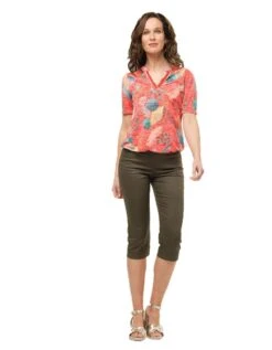 Corsaire Kaki Coton -Meilleur Vêtement Magasin image3 23ed4005057