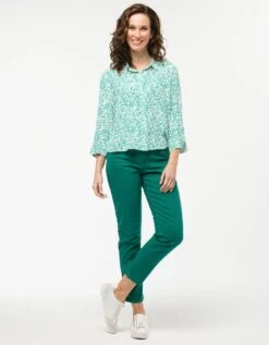 Chemisier Vert Fleuri -Meilleur Vêtement Magasin image3 23ed4253050