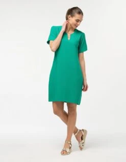 Robe Chic Crêpe Vert -Meilleur Vêtement Magasin image3 23ed4581050