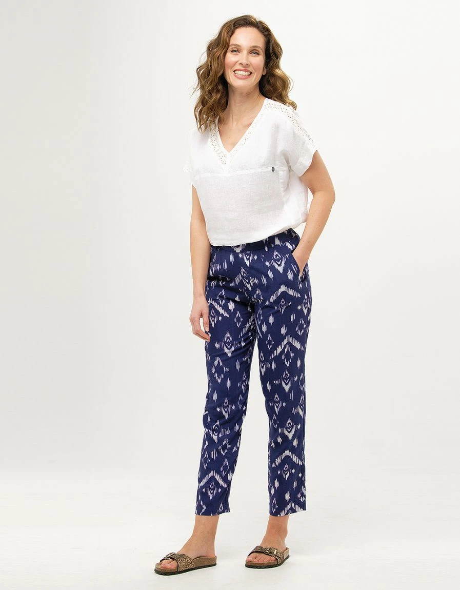 Pantalon Fluide Bleu 5 Pantalon Fluide Bleu – Image 3