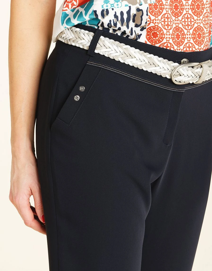 Pantacourt Bleu Fluide 6 Pantacourt Bleu Fluide – Image 4