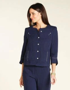 Veste Chic Marine -Meilleur Vêtement Magasin image4 20eb4703021