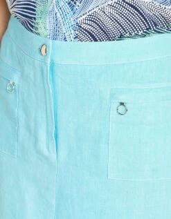 Jupe Lin Bleu Turquoise -Meilleur Vêtement Magasin image4 20eb4762080