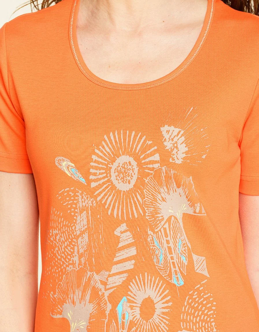T-shirt 100% Coton Orange 6 T-shirt 100% Coton Orange – Image 4