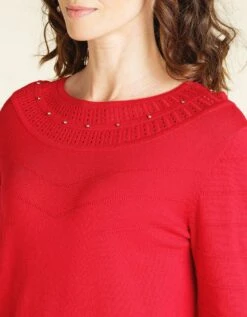 Pull Fin Rouge 9 Pull Fin Rouge -Meilleur Vêtement Magasin image4 20hc0033010