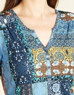 Top Imprimé Bleu 9 Top Imprimé Bleu -Meilleur Vêtement Magasin image4 20hc0523270