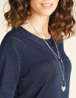 Pull Tunique Bleu Marine -Meilleur Vêtement Magasin image4 20hc0550021