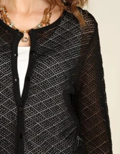 Gilet Noir Ajouré -Meilleur Vêtement Magasin image4 21ec2287020