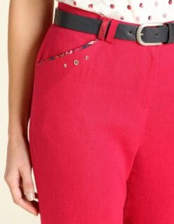 Pantacourt Chic Fuchsia -Meilleur Vêtement Magasin image4 21ec2334077