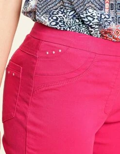 Pantacourt Rose élastiqué 10 Pantacourt Rose élastiqué -Meilleur Vêtement Magasin image4 21ec2421077