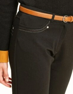 Pantalon En Milano Noir -Meilleur Vêtement Magasin image4 21hc4050020