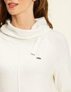 Pull Col Roulé écru -Meilleur Vêtement Magasin image4 21hc4271060