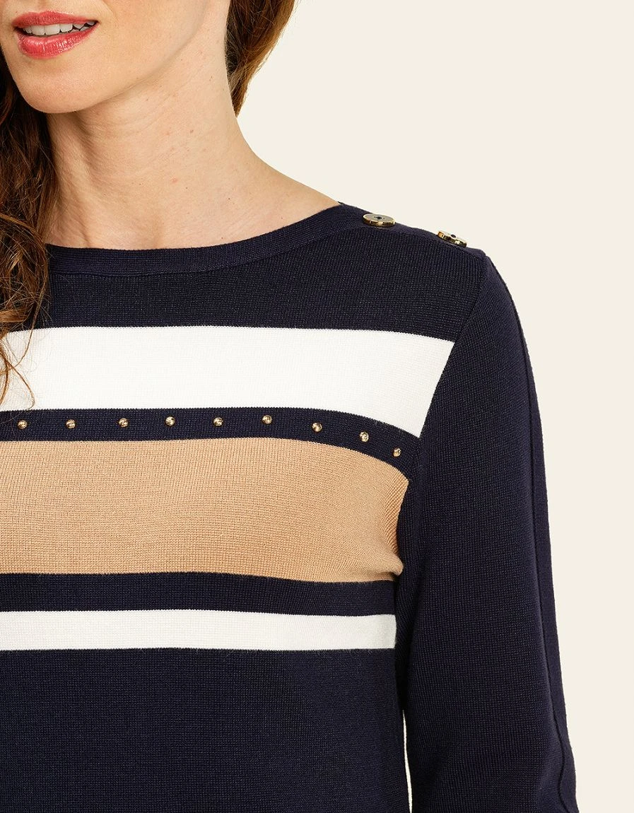 Pull Marine Camel Blanc 6 Pull Marine Camel Blanc – Image 4