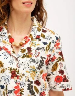 Robe Longue Fleurie écrue -Meilleur Vêtement Magasin image4 22ed0148060