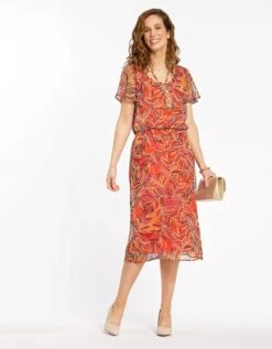 Jupe En Voile Marron -Meilleur Vêtement Magasin image4 22ed0210022