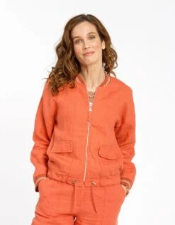 Bombers Orange100% Lin 12 Bombers Orange100% Lin -Meilleur Vêtement Magasin image4 22ed0346040