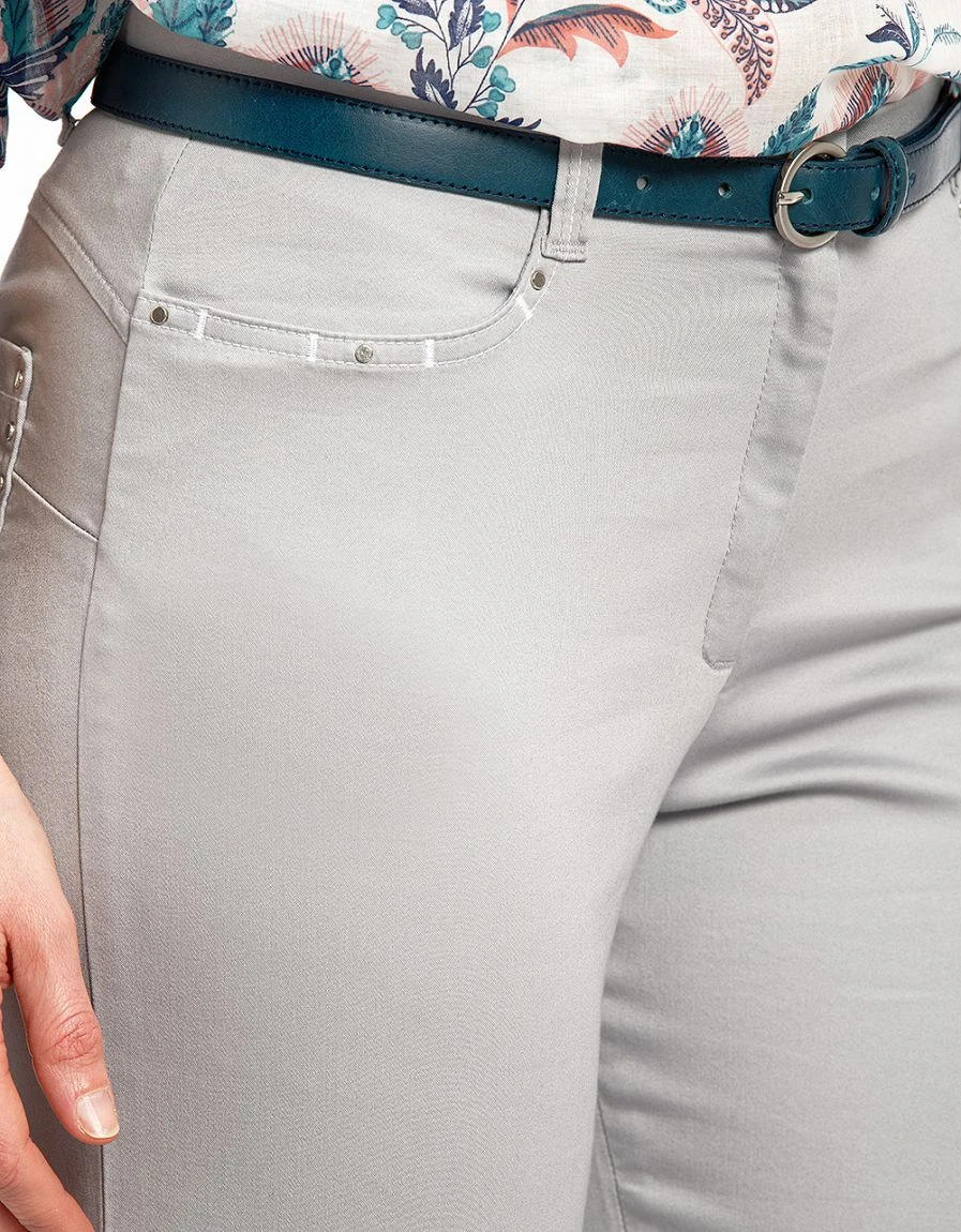 Corsaire Stretch Gris 5 Corsaire Stretch Gris – Image 3